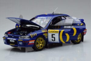 Subaru Impreza #5 C. Sainz / L. Moya 2nd Place Rally Monte Carlo 1995 Kyosho 1:18 08962B Kov – obrázek 2 z 9