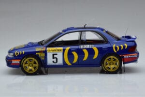 Subaru Impreza #5 C. Sainz / L. Moya 2nd Place Rally Monte Carlo 1995 Kyosho 1:18 08962B Kov – obrázek 4 z 9