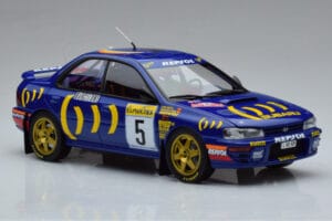 Subaru Impreza #5 C. Sainz / L. Moya 2nd Place Rally Monte Carlo 1995 Kyosho 1:18 08962B Kov – obrázek 5 z 9
