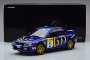 Subaru Impreza #5 C. Sainz / L. Moya 2nd Place Rally Monte Carlo 1995 Kyosho 1:18 08962B Kov – obrázek 9 z 9