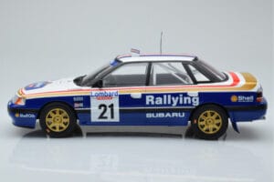 Subaru Legacy RS #21 C. McRae / D. Ringer RAC Rally 1991 IXO 1:18 18RMC080B Kov – obrázek 3 z 6