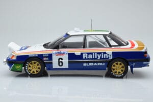 Subaru Legacy RS Night Version #6 M. Alen / I. Kivimaki RAC Rally 1991 IXO 1:18 18RMC080A Kov – obrázek 3 z 6