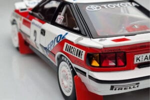 Toyota Celica GT-Four ST165 #2 C. Sainz / L. Moya Winner Rally Monte Carlo 1991 Kyosho 1:18 08961B Kov – obrázek 9 z 12