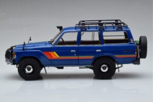 Toyota Land Cruiser 60 Modrý S Volitelnými Díly Kyosho 1:18 08956XBL Kov – obrázek 4 z 11