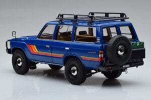 Toyota Land Cruiser 60 Modrý S Volitelnými Díly Kyosho 1:18 08956XBL Kov – obrázek 6 z 11