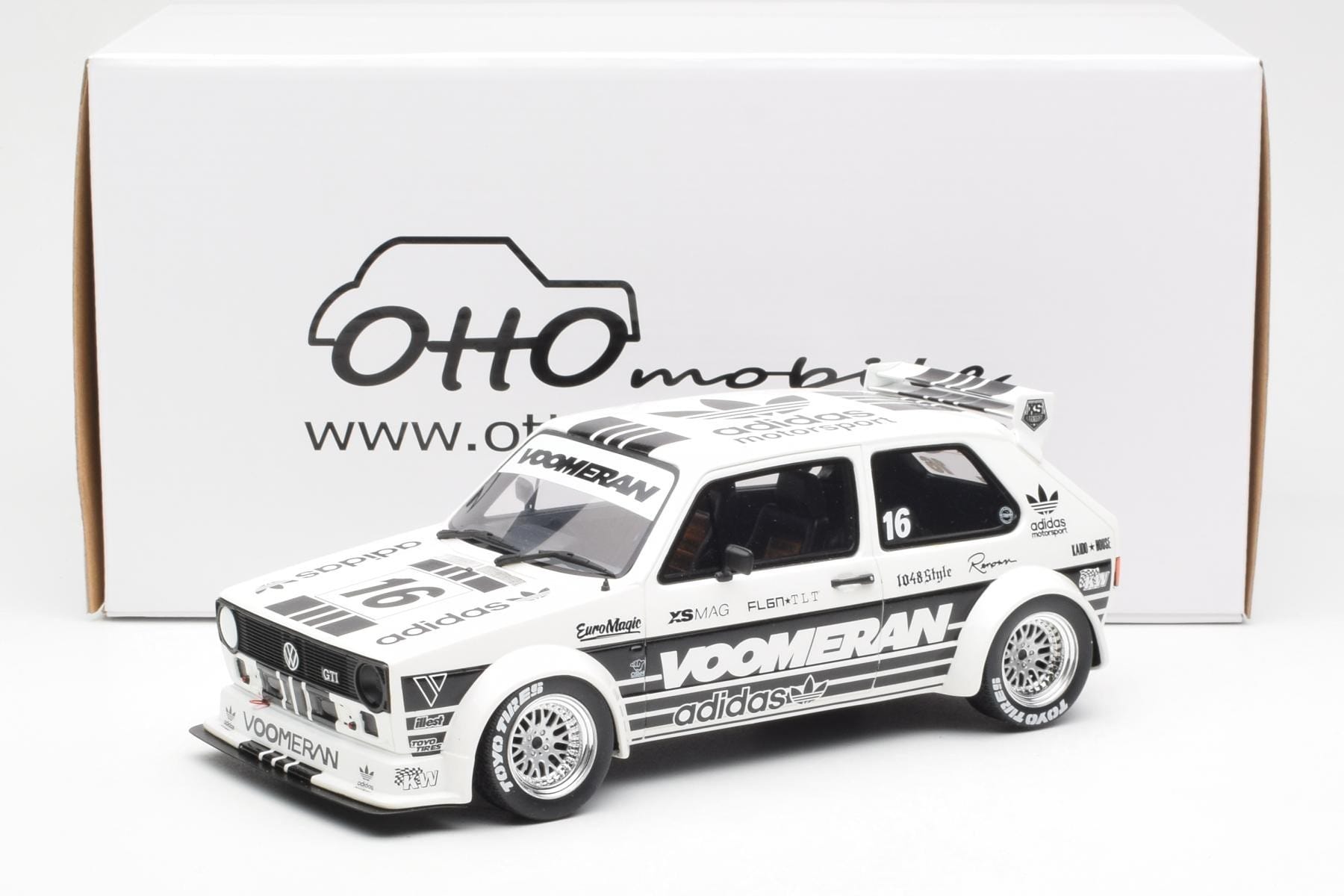 Volkswagen Golf GTI Mk1 Voomeran Bílý Otto 1:18 OT1061 Pryskyřice – obrázek 6 z 6