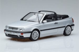 Volkswagen Golf Mk3 Kabriolet Stříbrný Norev 1:18 188468 Kov