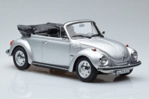 Volkswagen Beetle 1303 Kabriolet Stříbrný Norev 1:18 188530 Kov – obrázek 4 z 6
