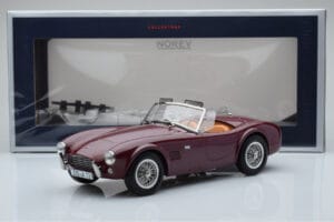 AC Cobra 289 Tmavě Červený Norev 1:18 182758 Kov – obrázek 6 z 6