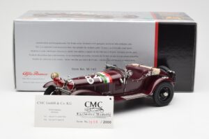 Alfa Romeo 1750 GS Spider #84 T. Nuvolari / B. Guidotti Mille Miglia Winner 1930 CMC 1:18 M-141 Kov – obrázek 6 z 6