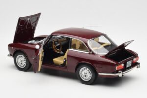 Alfa Romeo 2000 GTV Kaštanově Červený Norev 1:18 187916 Kov – obrázek 5 z 8