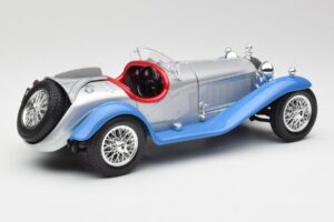 Alfa Romeo 2300 Spider Stříbrnomodrý Bburago 1:18 3008 Kov – obrázek 3 z 8