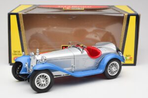 Alfa Romeo 2300 Spider Stříbrnomodrý Bburago 1:18 3008 Kov – obrázek 8 z 8