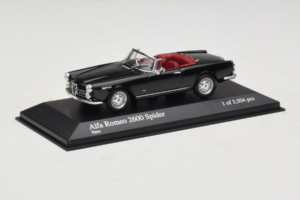 Alfa Romeo 2600 Spider Černý Minichamps 1:43 400120630 Kov – obrázek 2 z 4