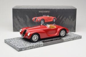 Alfa Romeo 6C 2500 SS Corsa Spider Červený Minichamps 1:18 107120230 Pryskyřice – obrázek 6 z 6
