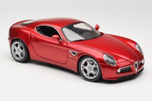 Alfa Romeo 8C Competizione Červený Bburago 1:18 18-11021 Kov – obrázek 6 z 8