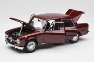 Alfa Romeo Giulia 1300 Tmavě Červený Minichamps 1:18 180120906 Kov – obrázek 2 z 8