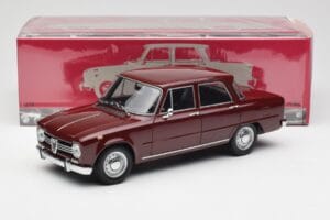 Alfa Romeo Giulia 1300 Tmavě Červený Minichamps 1:18 180120906 Kov – obrázek 8 z 8