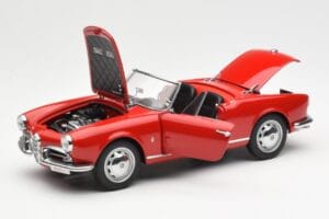 Alfa Romeo Giulietta 1300 Spider Červený AUTOart 1:18 70157 Kov – obrázek 2 z 8