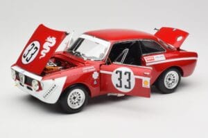 Alfa Romeo GTA 1300 Junior #33 T. Hezemans / G. van Lennep Hezemans Jarama 1972 Minichamps 1:18 100721233 Kov – obrázek 2 z 8