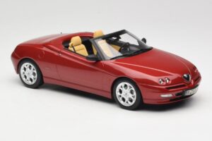Alfa Romeo Spider 916 Proteo Red Metallic Norev 1:18 187854 Kov – obrázek 4 z 6