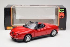 Alfa Romeo Spider 916 Alfa Červený Maisto 1:18 50278 Kov – obrázek 8 z 8