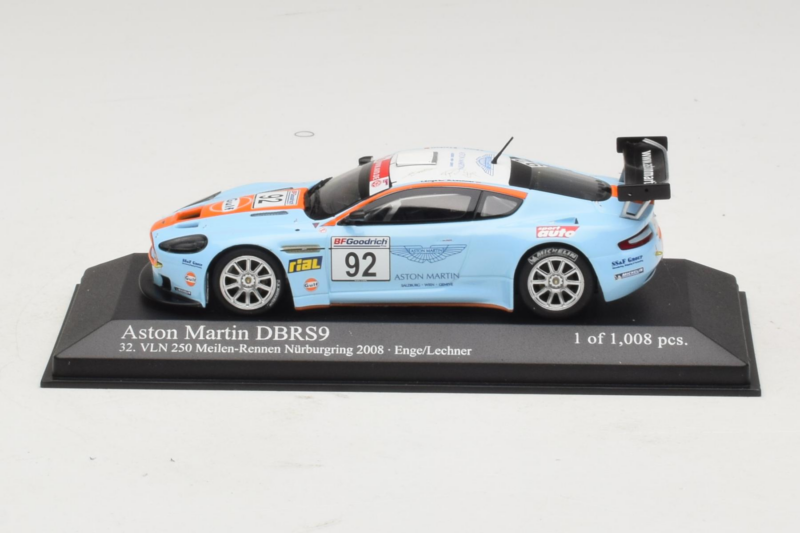 Aston Martin DBRS9 Gulf #92 T. Enge / Lechner VLN 250 Nurburgring 2008 Minichamps 1:43 400081392 Kov