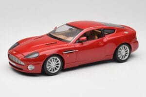 Aston Martin V12 Vanquish Červený Bburago 1:18 34063 Kov