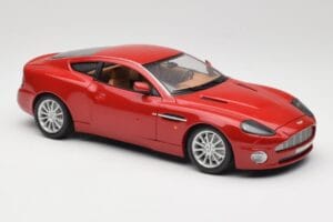 Aston Martin V12 Vanquish Červený Bburago 1:18 34063 Kov – obrázek 6 z 8