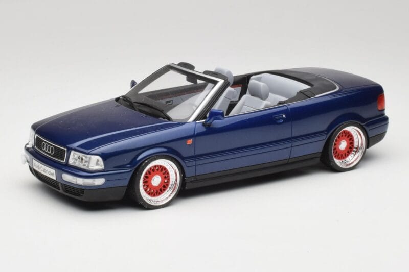 Audi 80 B4 Kabriolet Ming Modrý Metallic Custom Wheels Otto 1:18 OT806-C Pryskyřice