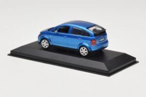 Audi A2 Light Blue Metallic Minichamps 1:43 AUDI007 Kov – obrázek 3 z 4