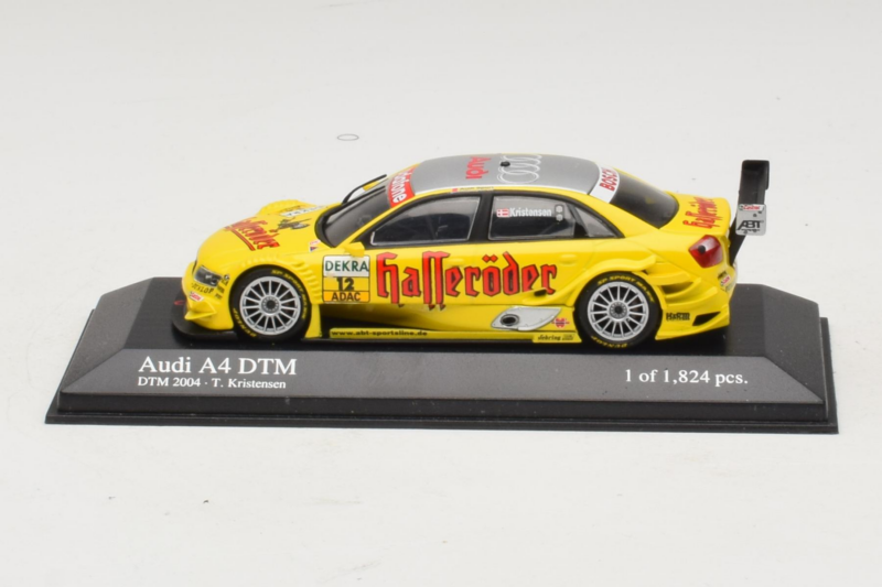 Audi A4 B6 #12 T. Kristensen Audi Sport Team Rosberg DTM 2004 Minichamps 1:43 Audi A4 B6 #12 T. Kristensen Audi Sport Team Rosberg DTM 2004 Minichamps 1:43 400041412 Kov