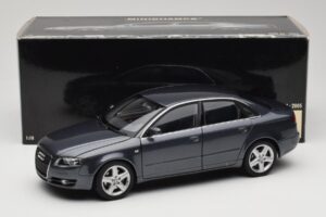 Audi A4 B7 Šedý Metalíza Minichamps 1:18 100014400 Kov – obrázek 8 z 8