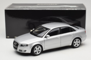 Audi A4 B7 Stříbrný Minichamps 1:18 100014402 Kov – obrázek 8 z 8