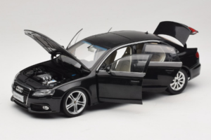 Audi A4L B8 Černý Paudi 1:18 AUDI012 Kov – obrázek 2 z 8