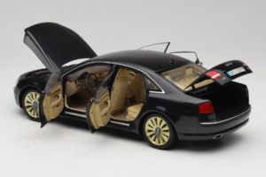 Audi A8 D3 W12 Černý Kyosho 1:18 5010508135 Kov – obrázek 5 z 8
