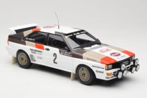 Audi Quattro A1 #2 H. Mikkola / A. Hertz Audi Sport Rally Monte Carlo 1983 Minichamps 1:18 155831102 Kov – obrázek 4 z 6