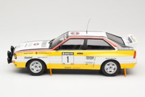 Audi Quattro A2 Audi Sport #1 W. Röhrl / C. Geistdörfer DNF Sanyo Rally of New Zealand 1984 Minichamps 1:18 155841101 Kov – obrázek 3 z 6