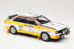 Audi Quattro A2 Audi Sport #1 W. Röhrl / C. Geistdörfer DNF Sanyo Rally of New Zealand 1984 Minichamps 1:18 155841101 Kov – obrázek 4 z 6