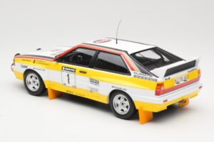 Audi Quattro A2 Audi Sport #1 W. Röhrl / C. Geistdörfer DNF Sanyo Rally of New Zealand 1984 Minichamps 1:18 155841101 Kov – obrázek 5 z 6