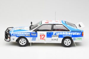 Audi Quattro A2 #12 H. Wittmann / R. Diekmann Safari Rally 1984 Sun Star 1:18 4246 Kov – obrázek 4 z 8