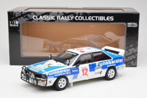 Audi Quattro A2 #12 H. Wittmann / R. Diekmann Safari Rally 1984 Sun Star 1:18 4246 Kov – obrázek 8 z 8