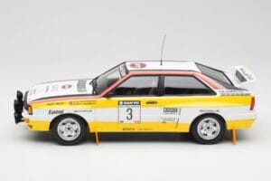 Audi Quattro A2 #3 S. Blomqvist / B. Cederberg Audi Sport Winners Sanyo Rally of New Zealand 1984 Minichamps 1:18 155841103 K – obrázek 3 z 6