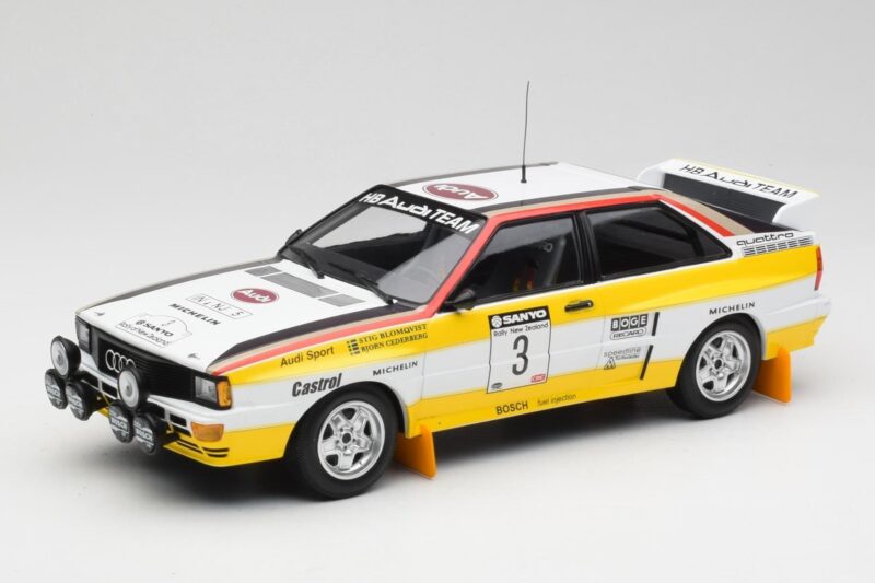 Audi Quattro A2 #3 S. Blomqvist / B. Cederberg Audi Sport Winners Sanyo Rally of New Zealand 1984 Minichamps 1:18 155841103 K