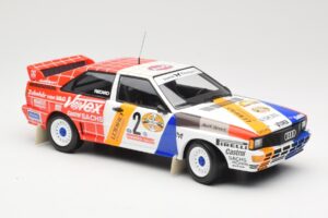 Audi Quattro A2 Schmidt Motorsport #2 H. Demuth / W. Lux Winners Hunsrück Rally 1984 Minichamps 1:18 155841102 Kov – obrázek 4 z 6