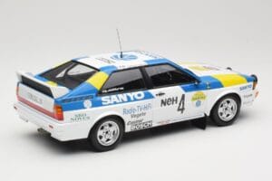 Audi Quattro #4 S. Blomqvist / B. Cederberg Audi Sport Sweden Winners International Swedish Rally 1982 Minichamps 1:18 155821 – obrázek 2 z 6