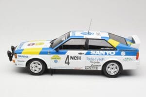 Audi Quattro #4 S. Blomqvist / B. Cederberg Audi Sport Sweden Winners International Swedish Rally 1982 Minichamps 1:18 155821 – obrázek 3 z 6