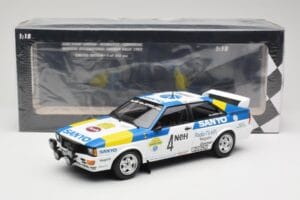 Audi Quattro #4 S. Blomqvist / B. Cederberg Audi Sport Sweden Winners International Swedish Rally 1982 Minichamps 1:18 155821 – obrázek 6 z 6