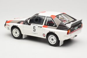Audi Quattro Sport S1 #5 J. Buffum / N. Wilson Olympus Rally 1986 Otto 1:18 OT1159 Pryskyřice – obrázek 5 z 6