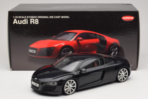 Audi R8 Černý Kyosho 1:18 09213BK Kov – obrázek 8 z 8